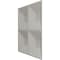 Ekena Millwork 11 7/8in. W x 11 7/8in. H Swindon EnduraWall Decorative 3D Wall Panel Covers 0.98 Sq. Ft. WP12X12SWGLN - alternate 4